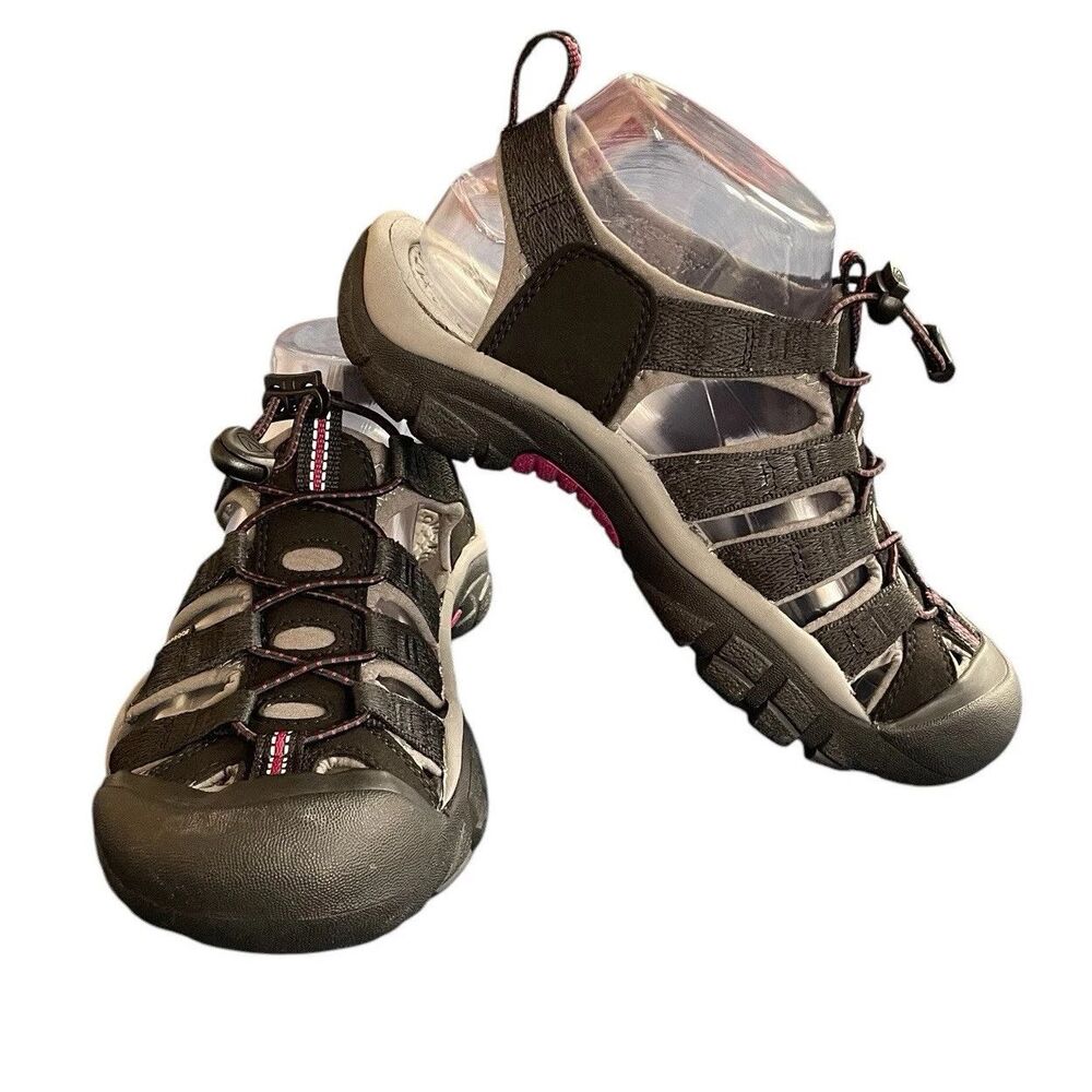 Keen Women's Newport H2 Black/Rasberry 1022801 Waterproof Hiking Size 6 Outdoor‎